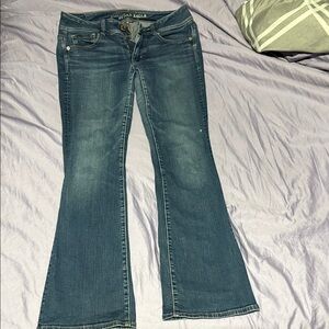 American Eagle Outfitters Dark Blue Flare Jeans